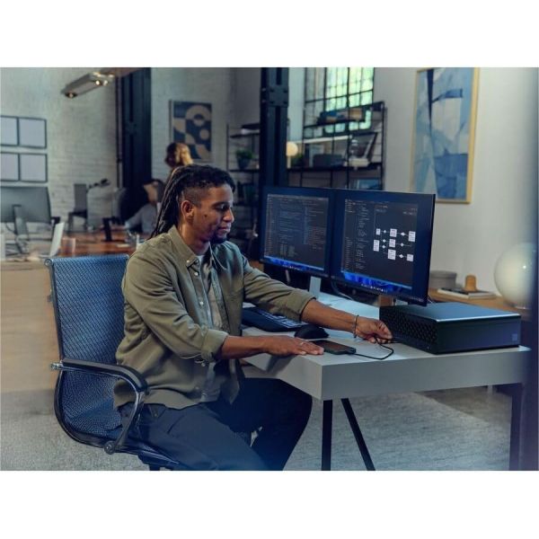 HP EliteDesk 8 G1i Desktop Computer - Intel Core Ultra 7 15th Gen 265 - vPro Technology - 32 GB - 1 TB SSD - Small Form Factor - Jack Black - Smart Buy - Intel Q870 Chip - Windows 11 Pro 64-bit - DDR5