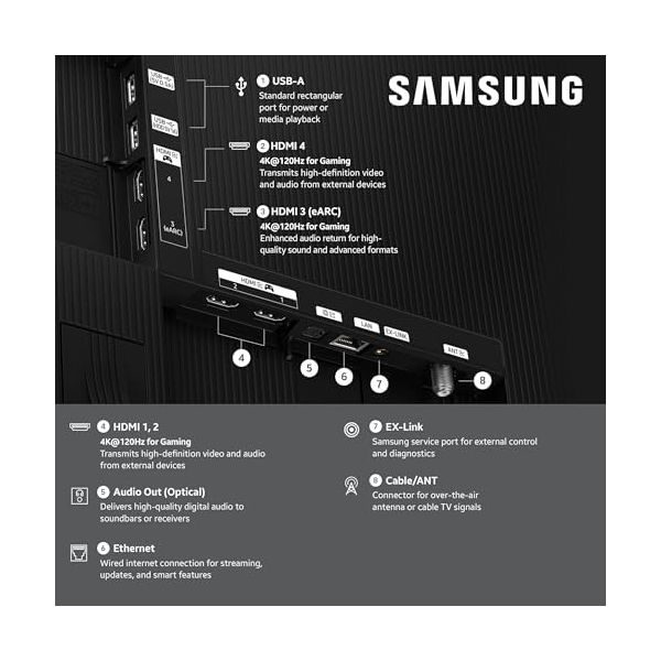 Samsung 55-Inch Class OLED S85H Series Samsung Vision AI Smart TV (2026 Model