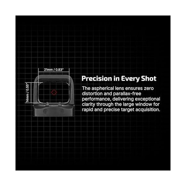 OSIGHT S Multi-Reticle Micro Enclosed Sight with Charging Cover