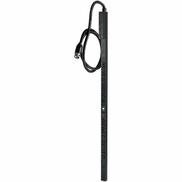 APC NetShelter Metered Rack PDU, 0U, 14.4kW, 208V, 24 C13, 4 C19, 2 NEMA L6-30R outlet, 10 ft cord - AP7899B - Power Strips & Surge Protectors
