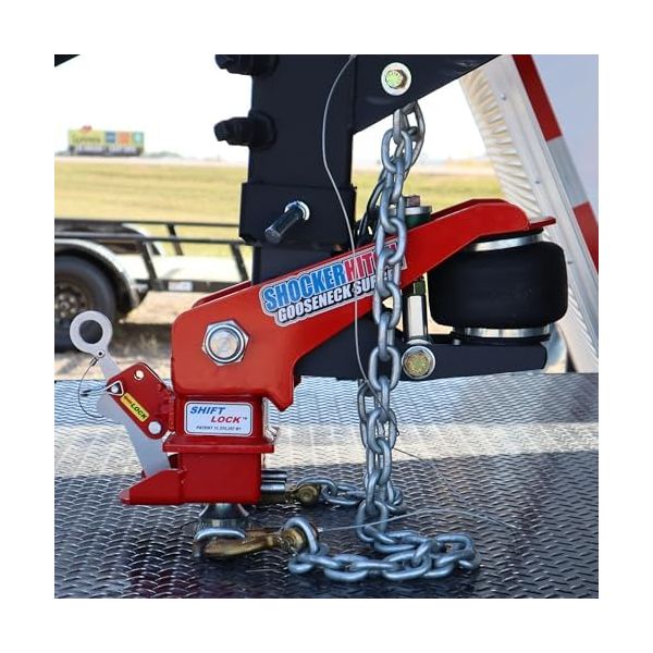 Shocker 30K Gooseneck Surge Air Hitch & Shift Lock Coupler for 2-5/16