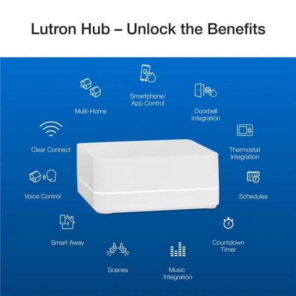 Lutron Caseta Original Smart Dimmer Switch Kit w/ Hub
