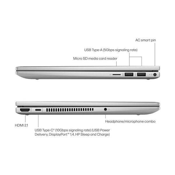 HP 2024 Envy 2-in-1 14” FHD IPS Touchscreen Laptop 10-Core Intel Core 5 120U Graphics 8GB DDR4 4TB NVMe SSD USB-C w/DP WiFi AX BT Webcam HDMI2.1 Backlit KB Fingerprint Windows 10 Pro w/RE USB