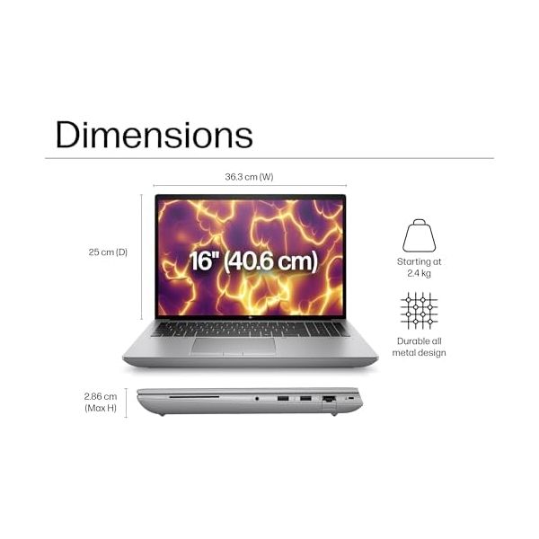 HP ZBook Fury 16 G11 Mobile Workstation Laptop (16