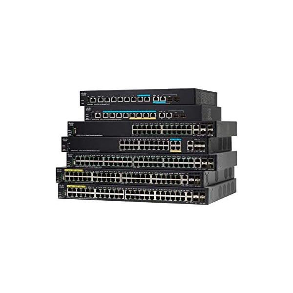 Cisco SG350X-48-K9-NA SG350X-48 48-Port Gigabit Stackable Switch