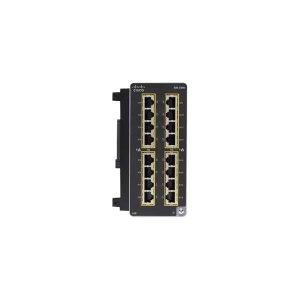 Cisco Catalyst - expansion module - Gigabit Ethernet (PoE+) x 16 - IEM-3300-16P-RF