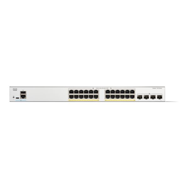 Cisco Catalyst 1300-24P-4X - switch - 24 ports - managed - rack-mountable - C1300-24P-4X-RF