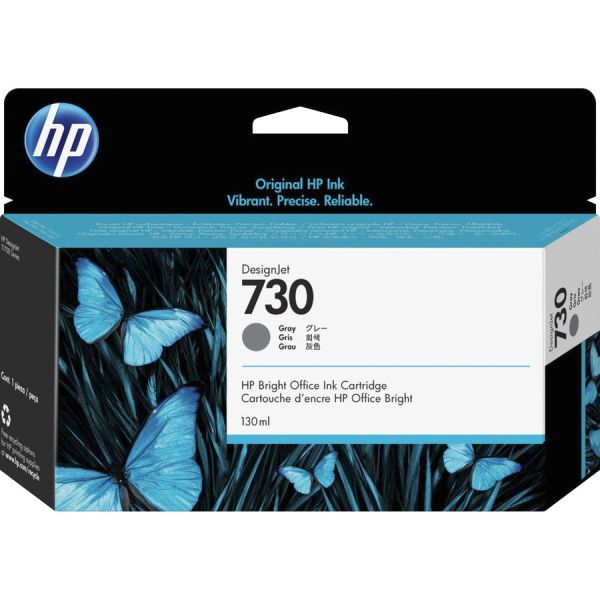 HP 730 (P2V66A) Original Inkjet Ink Cartridge - Gray - 1 Each - P2V66A