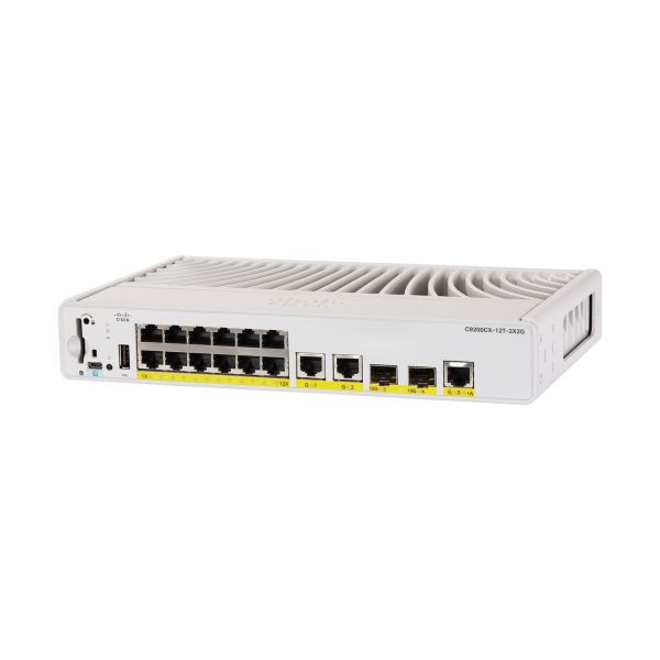 Cisco Catalyst 9200CX - Network Advantage - switch - compact - 12 ports - managed - rack-mountable - C9200CX-12T-2X2G-A