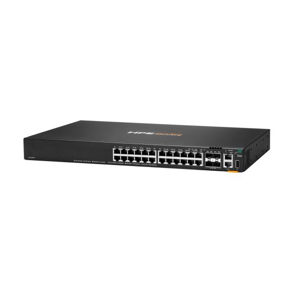 HPE Aruba Networking CX 6200F 24G 4SFP+ Switch - switch - Max. Stacking Distance 10 kms - 24 ports - managed - - JL724B#ABA