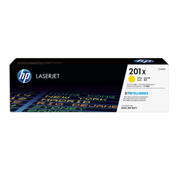 HP 201X High Yield Yellow Original LaserJet Toner Cartridge (CF402X)