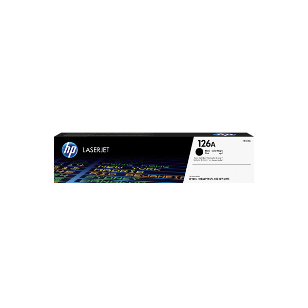 HP 126A Black Original LaserJet Toner Cartridge (CE310A)
