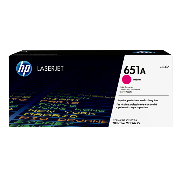 HP 651A Magenta Original LaserJet Toner Cartridge (CE343A)