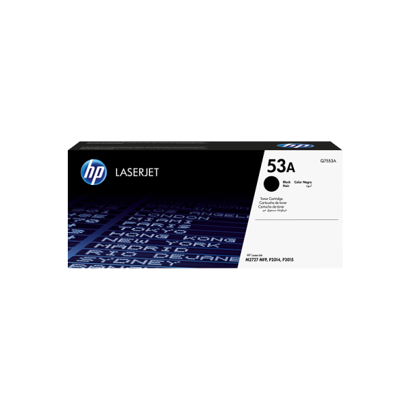 HP 53A Black Original LaserJet Toner Cartridge (Q7553A)