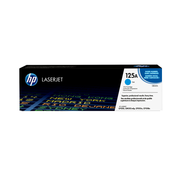 HP 125A Cyan Original LaserJet Toner Cartridge (CB541A)
