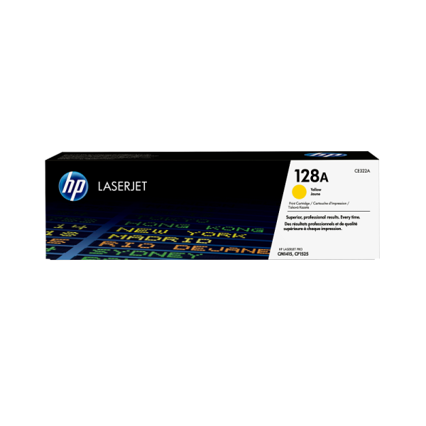 HP 128A Yellow Original LaserJet Toner Cartridge (CE322A)