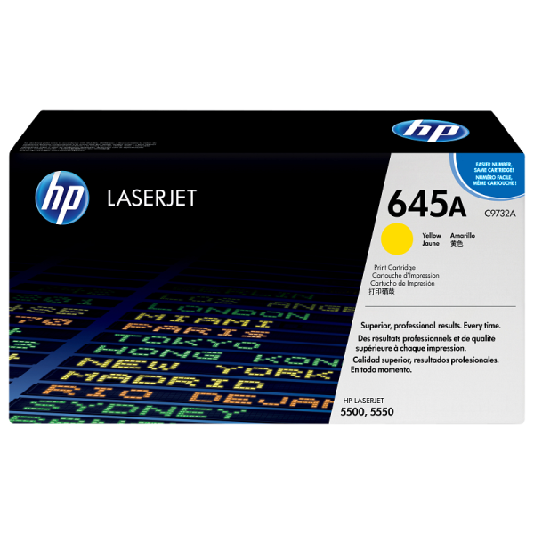 HP 645A Yellow Original LaserJet Toner Cartridge (C9732A)
