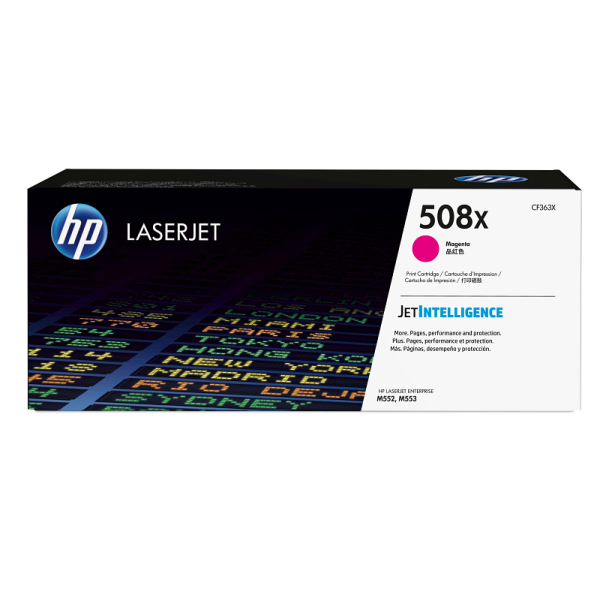 HP 508X High Yield Magenta Original LaserJet Toner Cartridge (CF363X)