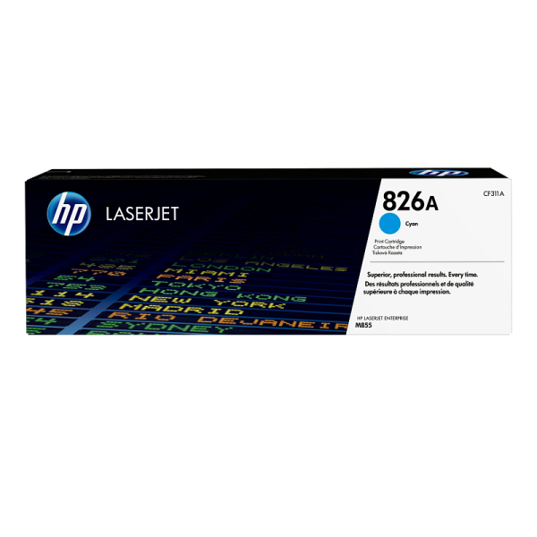 HP 826A Cyan Original LaserJet Toner Cartridge (CF311A)