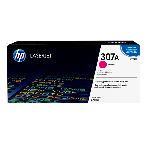 HP 307A Magenta Original LaserJet Toner Cartridge (CE743A)