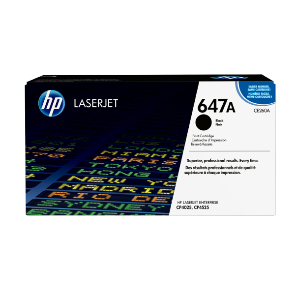 HP 647A Black Original LaserJet Toner Cartridge (CE260A)