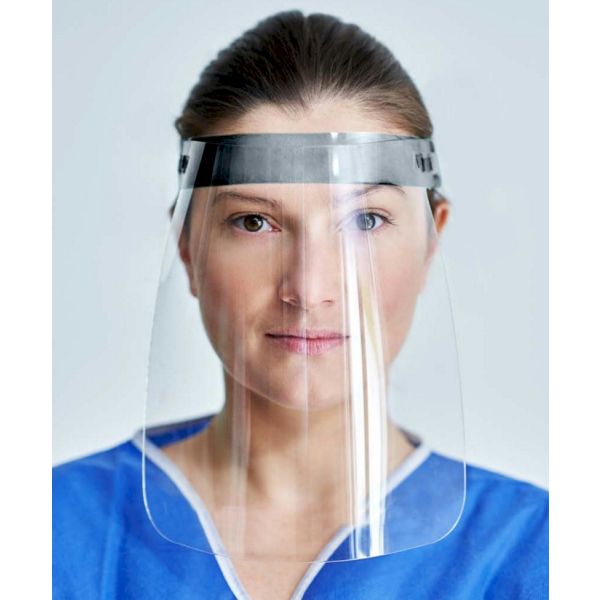 Responsible Reusable PPE Plastic Face Shield with Adjustable Headband - 190/Case