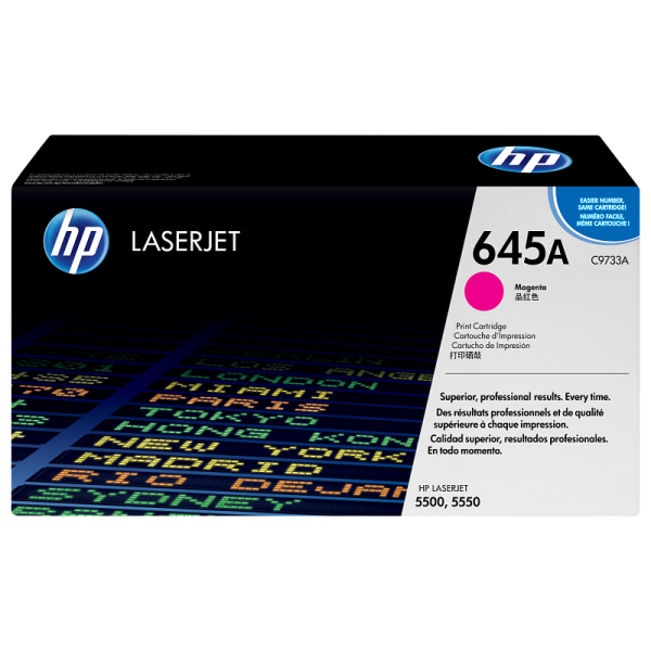 HP 645A Magenta Original LaserJet Toner Cartridge (C9733A)