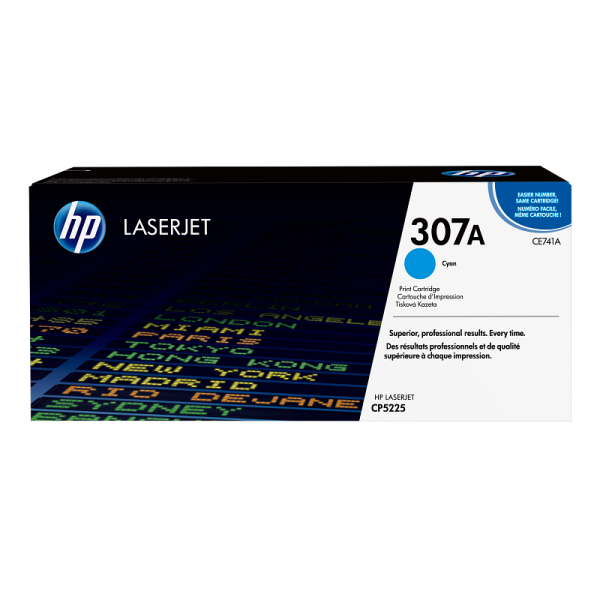 HP 307A Cyan Original LaserJet Toner Cartridge (CE741A)