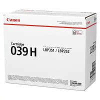 Canon 0288C001AA 039H Black Toner Cartridge (25K Pages)
