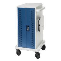 Bretford CORE36MSBP-90D Core MS Charging Cart AC for up to 36 devices, w/Back Panel, w/90º outlets