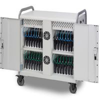 Bretford MDMLAP32NR-90D Link L Charging Cart for 32 Devices, w/Rear Doors, w/90º outlets