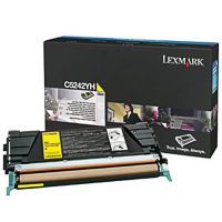 Lexmark C5242YH Yellow High Yield Toner Cartridge (5k Pages)