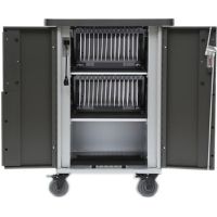 Bretford T30CB-P-AC-US EVER Charging Cart AC for up to 30 devices, w/180° front doors, w/Rear Door