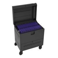 Bretford TVTL40PAC-RED 40-Device CUBE Toploader Charging Cart