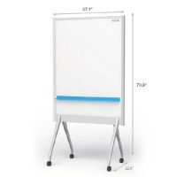 Plus Mobile Partition Board – Navy 428-283, Smartphone Ready Double-Sided Whiteboard